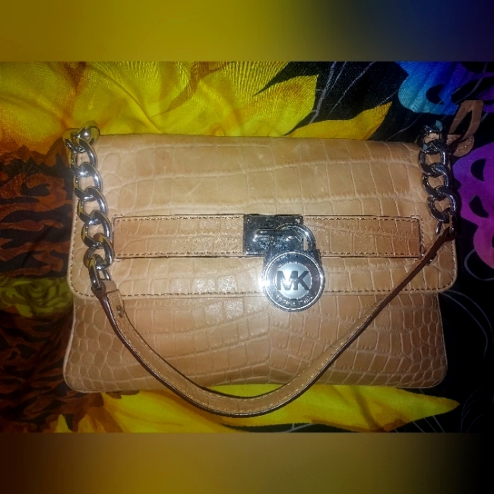 Vintage Authentic Camel MK Clutch Purse
